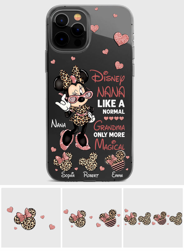 Like A Normal Grandma Only More Magical - Personalized Grandma Clear Phone Case