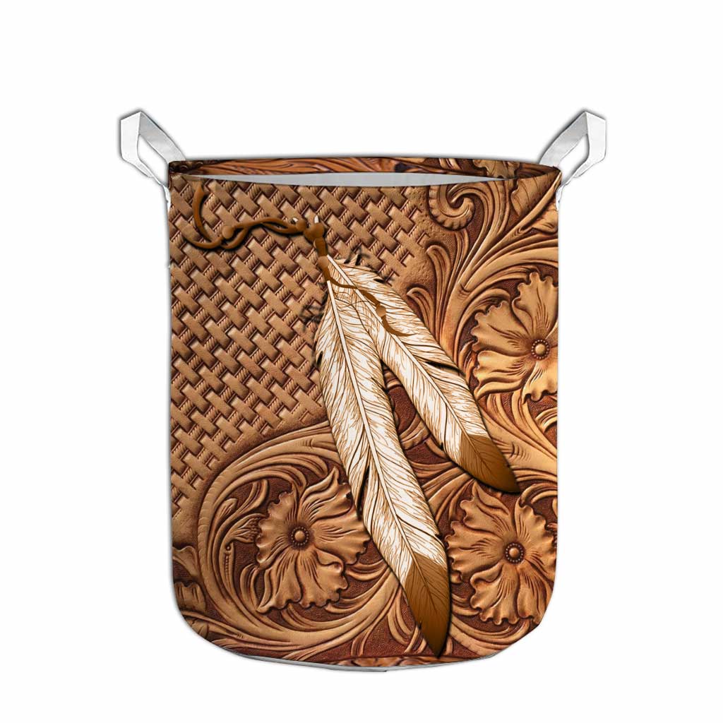 Native American India Feather American Indian Laundry Basket 0622