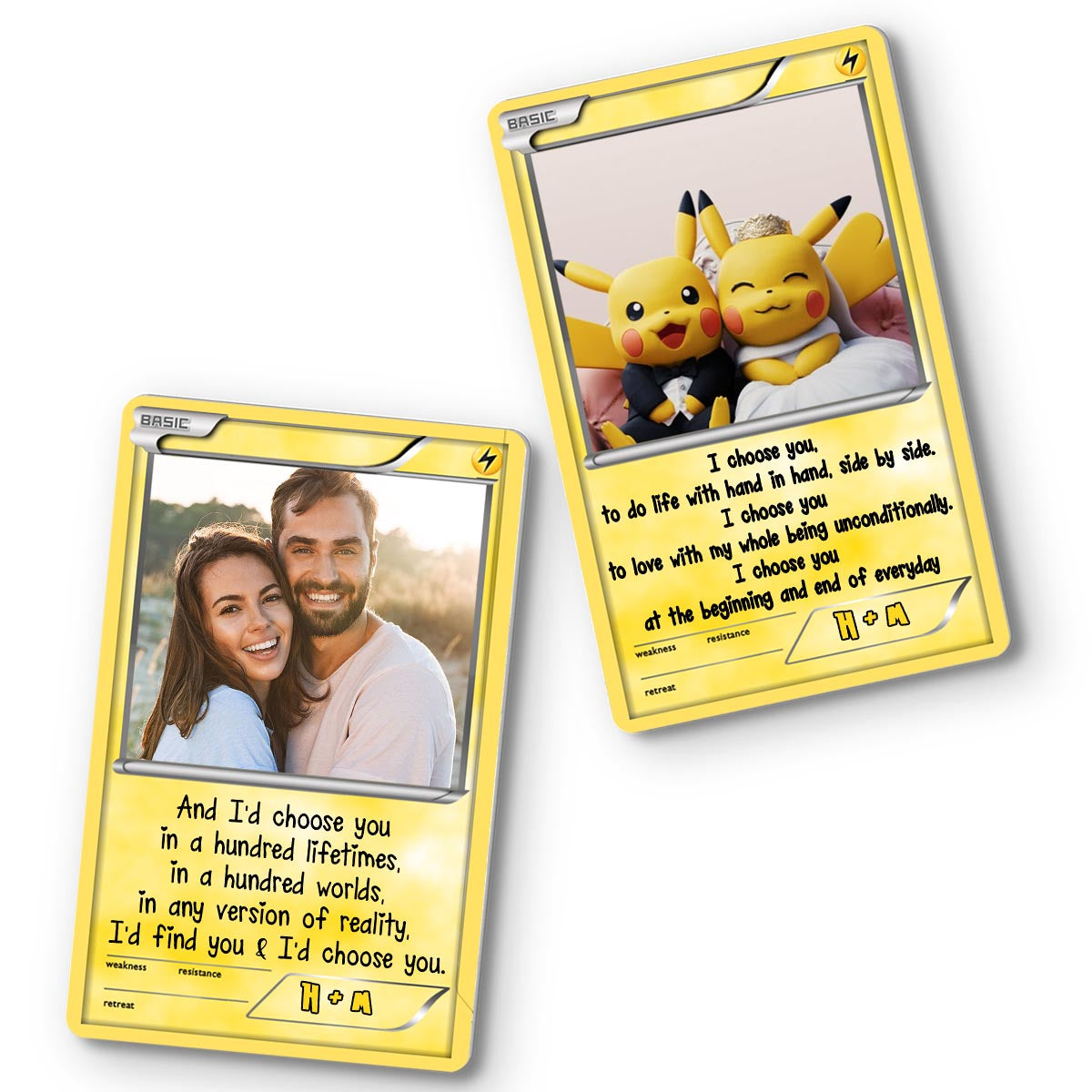I Choose You - Personalized Monster Trainer Wallet Insert Card