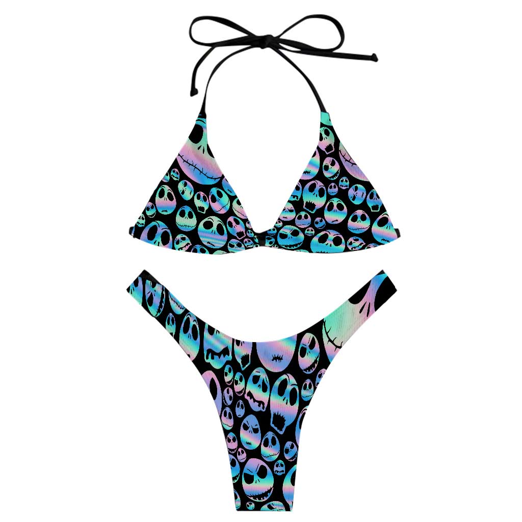 Scream Queen Holo - Nightmare Women's Triangle Bikini Swimsuit