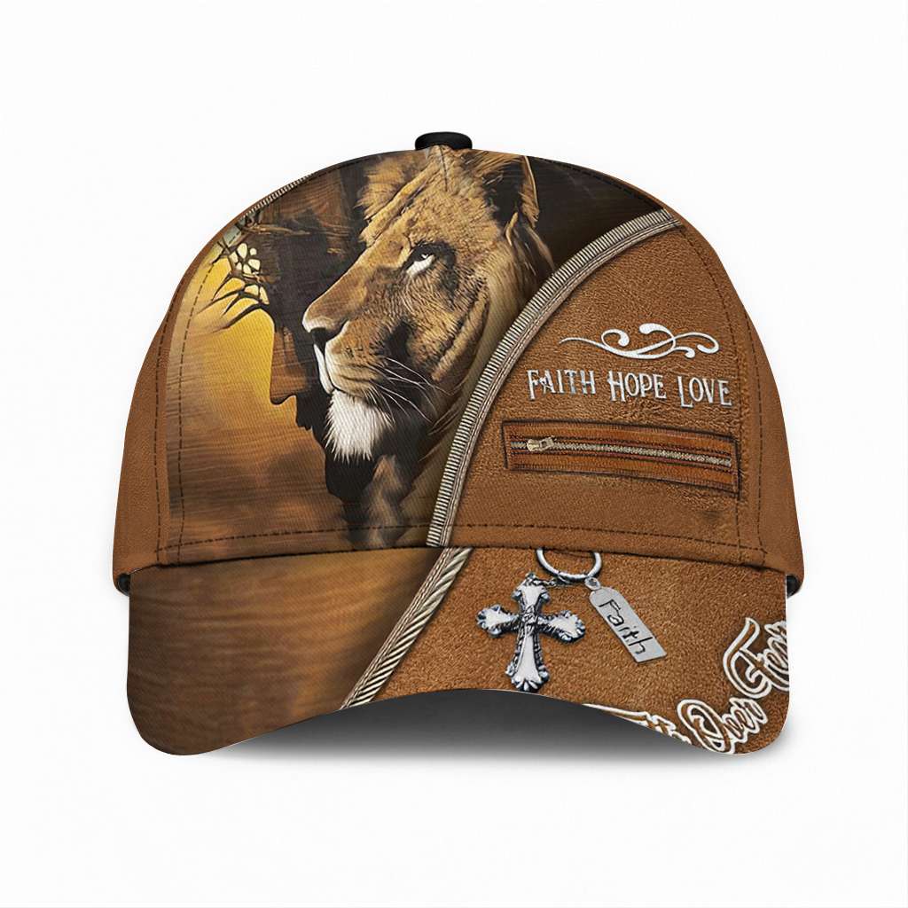 Lion Of Judah Jesus Faith Over Fear - Christian Classic Cap 0921