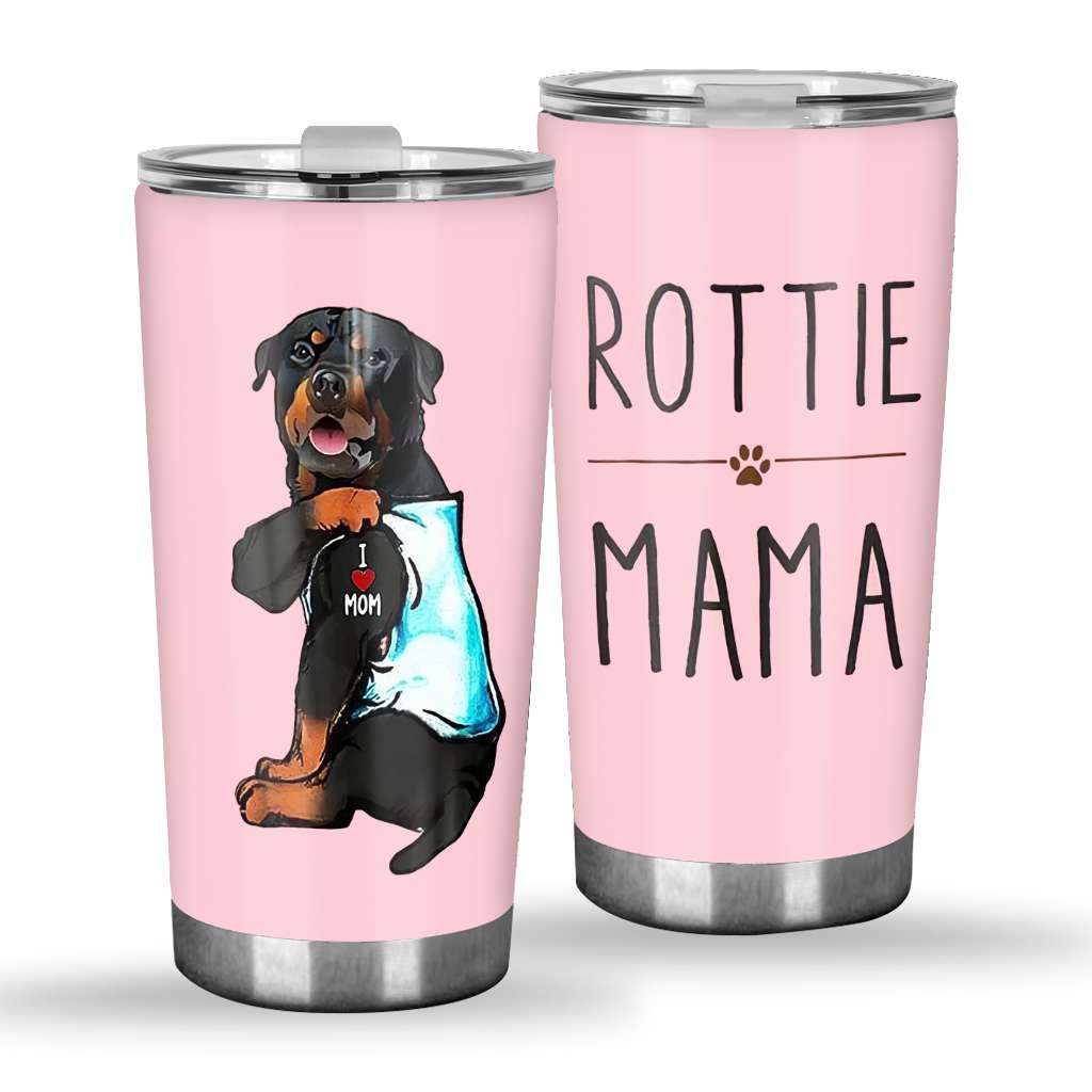 Rottweiler Dog Steel - Dog Mom Gifts - Mother Tumbler 0921