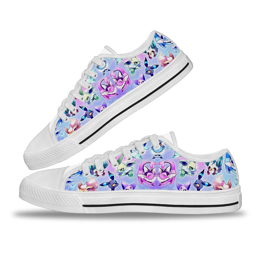 Purple Patten Monster Trainer Low Top Shoes
