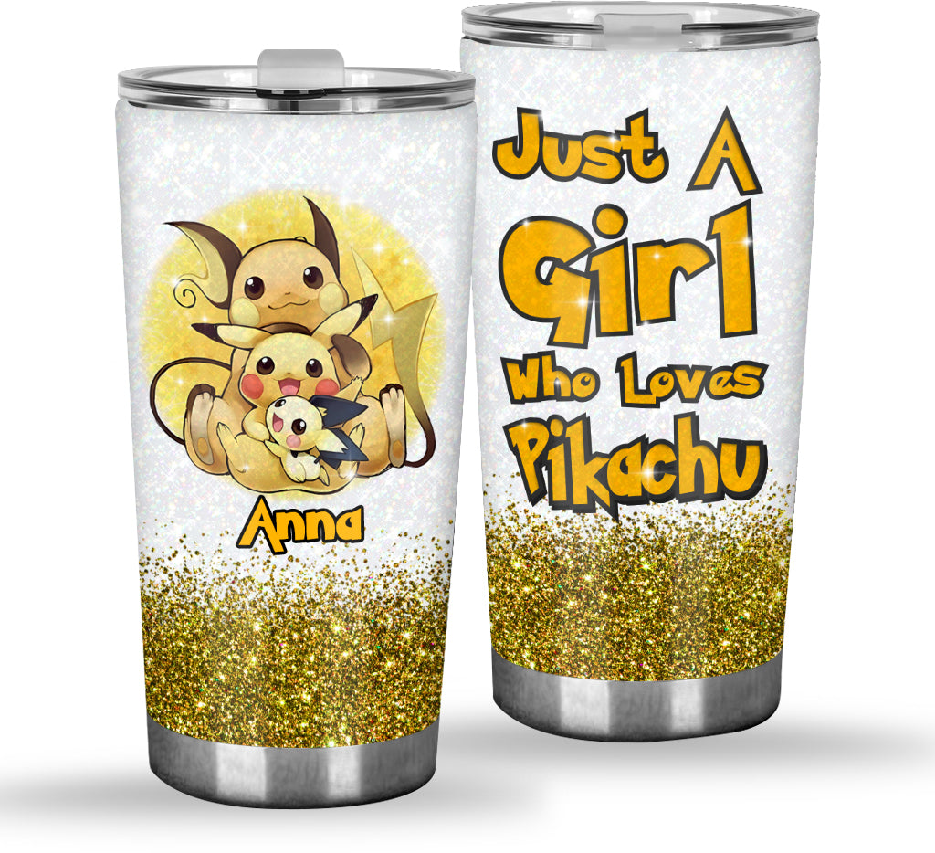 Just A Girl - Personalized Monster Trainer Tumbler