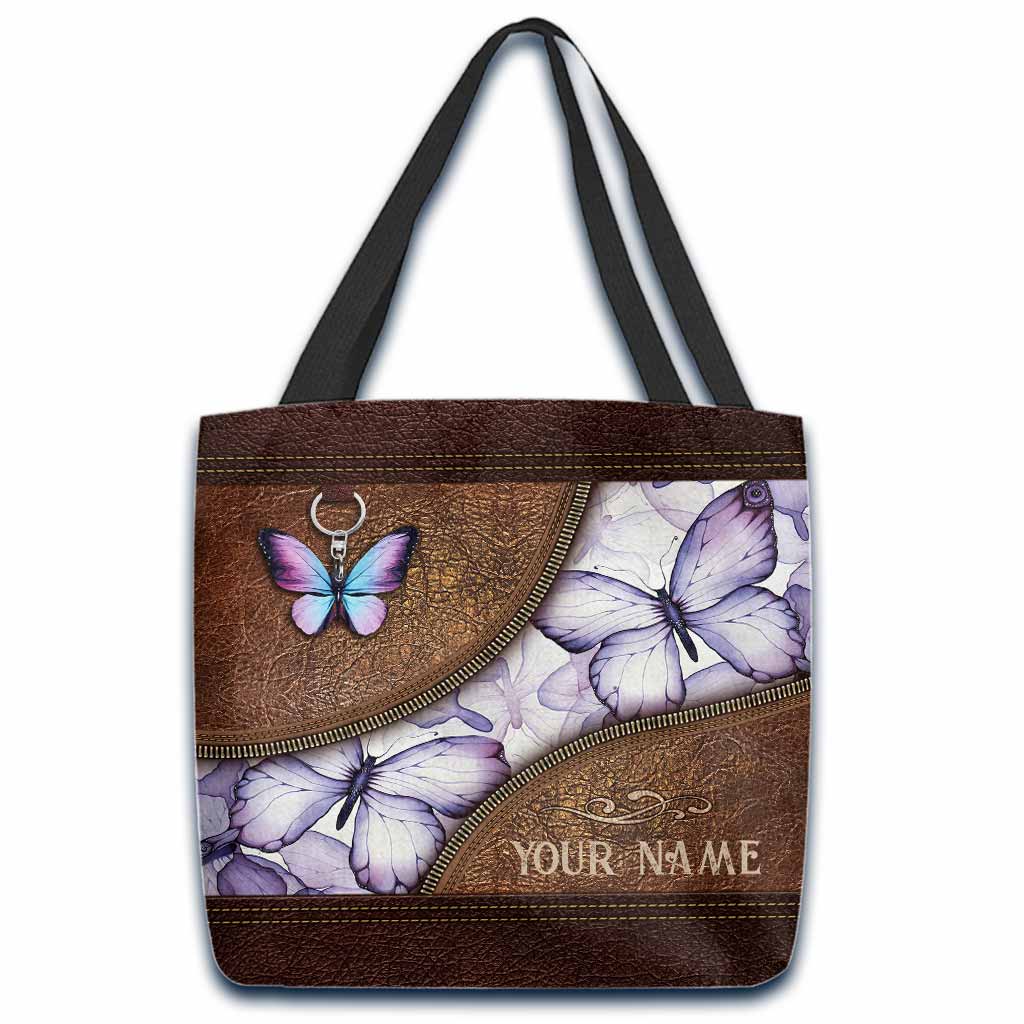 Faith Hope Love - Butterfly Personalized Tote Bag