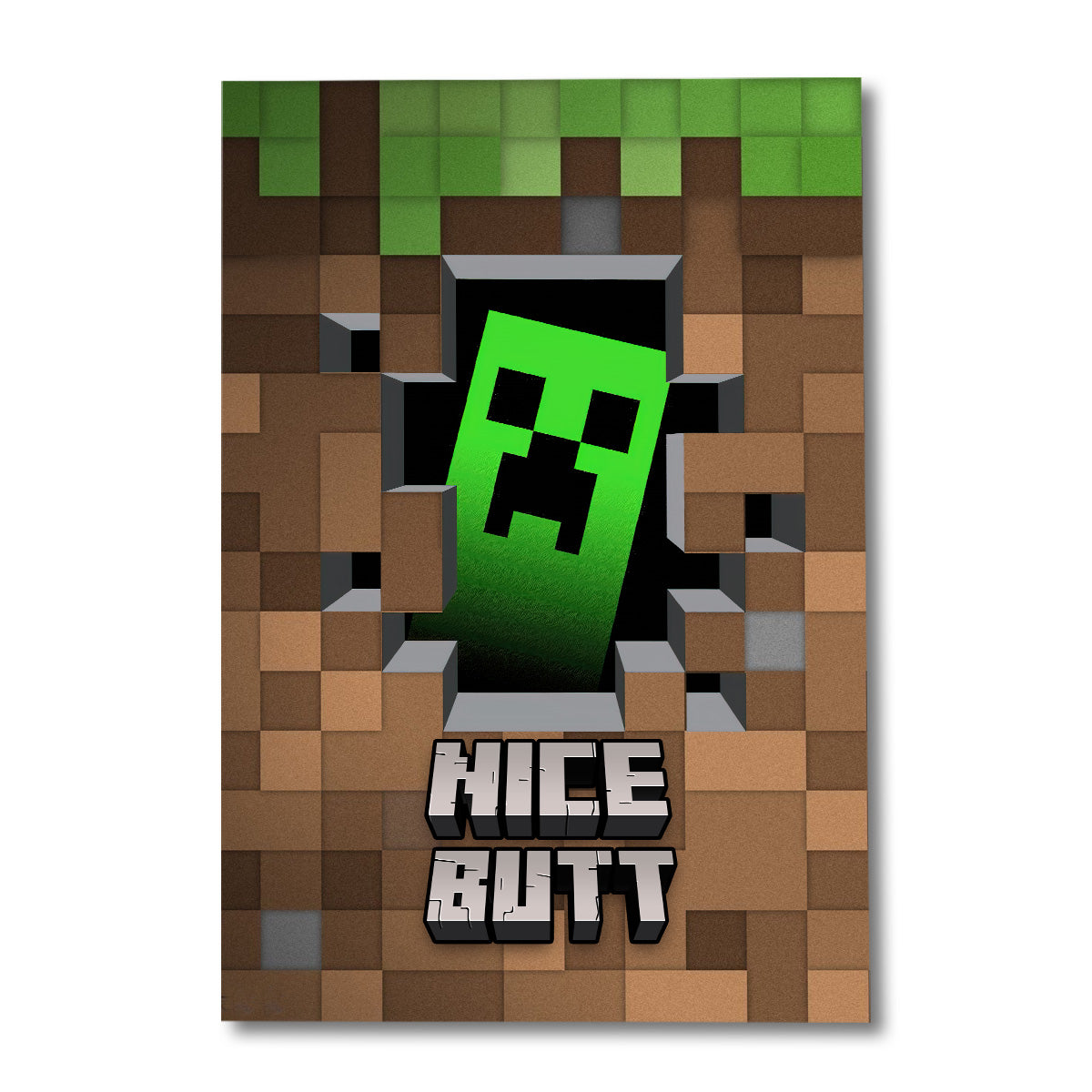 Have A Seat - Personalized Block World Canvas and Poster