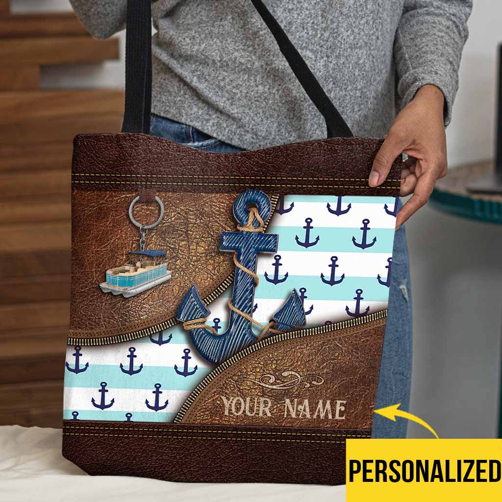 Love Pontoon Personalized Tote Bag
