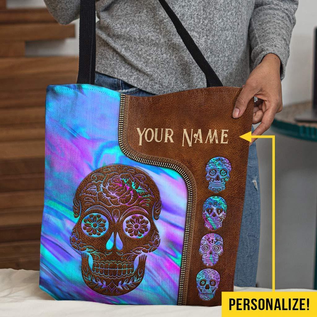 Love Skulls Personalized Tote Bag
