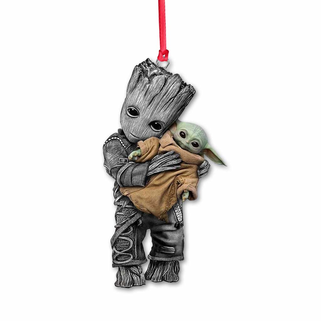 Hug Me I Am Cute - Christmas The Force Ornament (Printed On Both Sides)