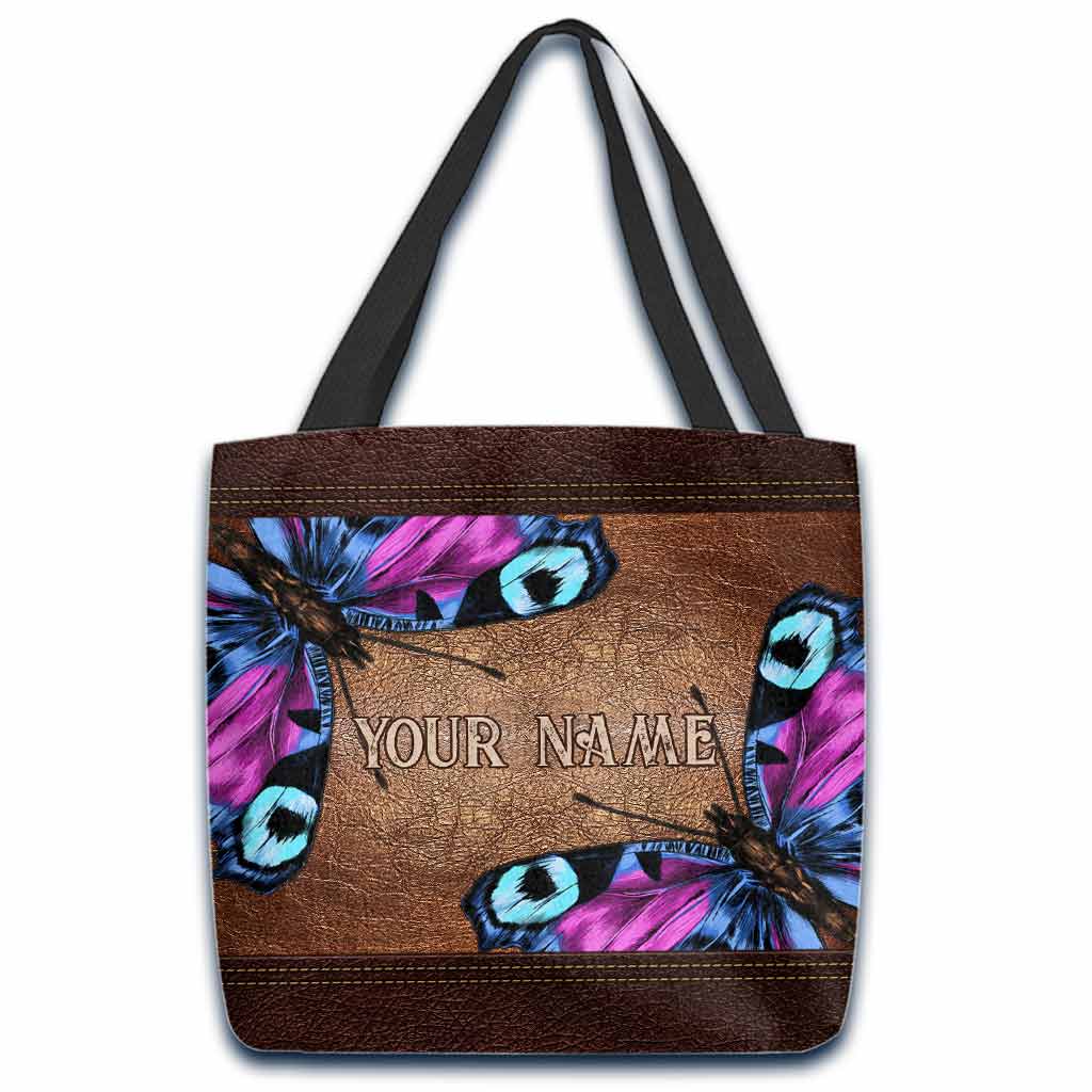 Love Butterfly Personalized Tote Bag