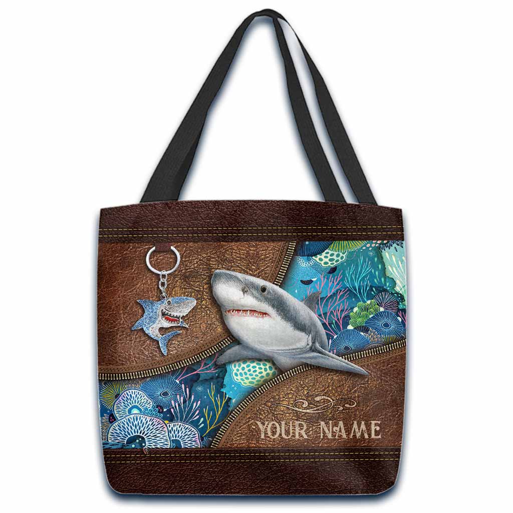 Love Sharks Personalized Tote Bag