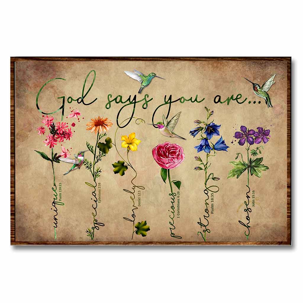 God Says You Are - Gardening Poster 112021