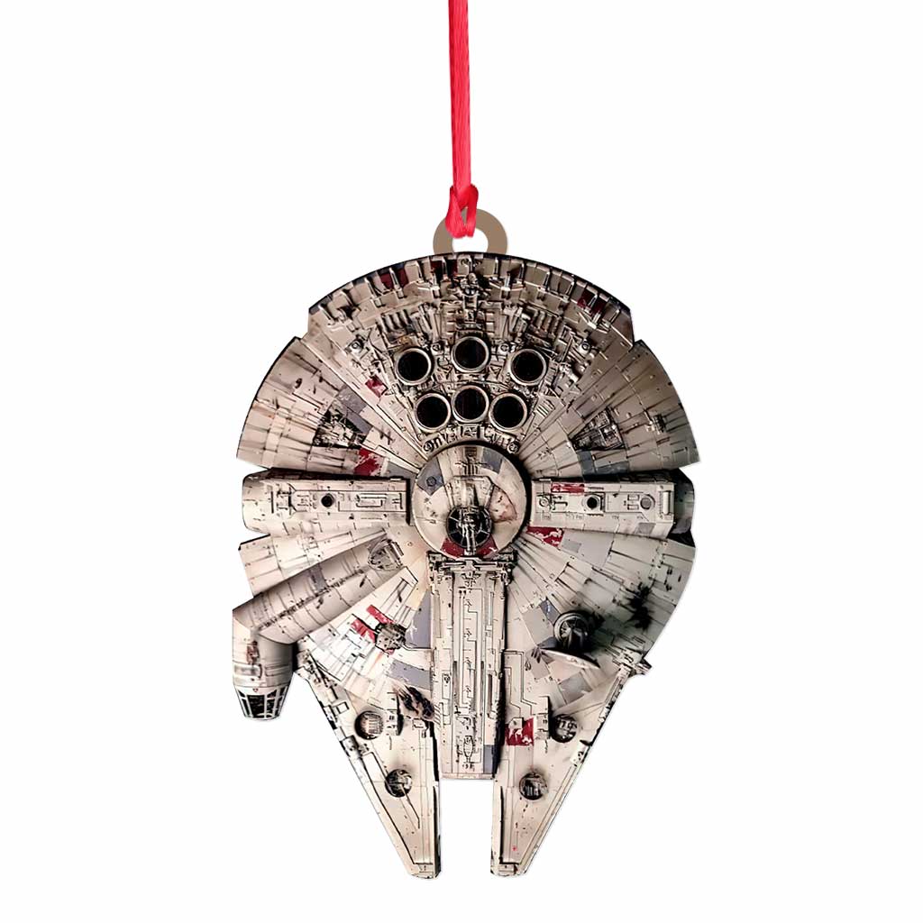 My Falcon - Christmas The Force Ornament (Printed On Both Sides)
