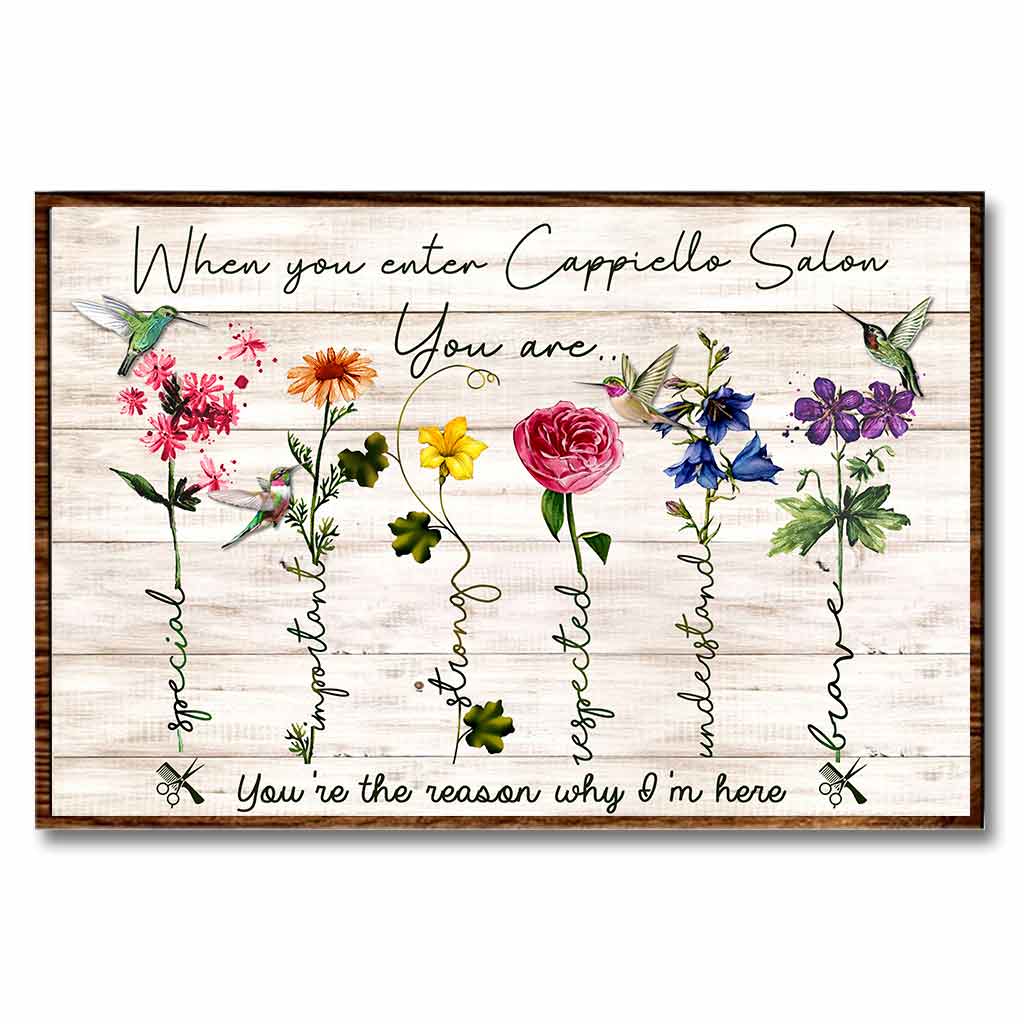 When You Enter This Salon - Hairdresser Personalized Poster