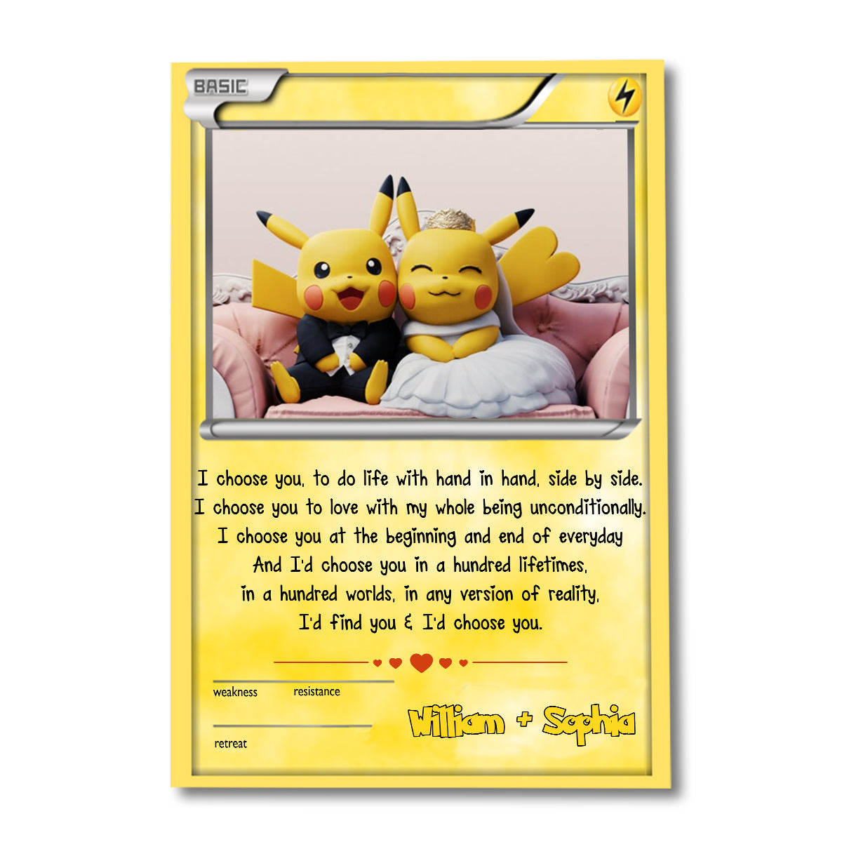 I Choose You - Personalized Monster Trainer Canvas and Poster
