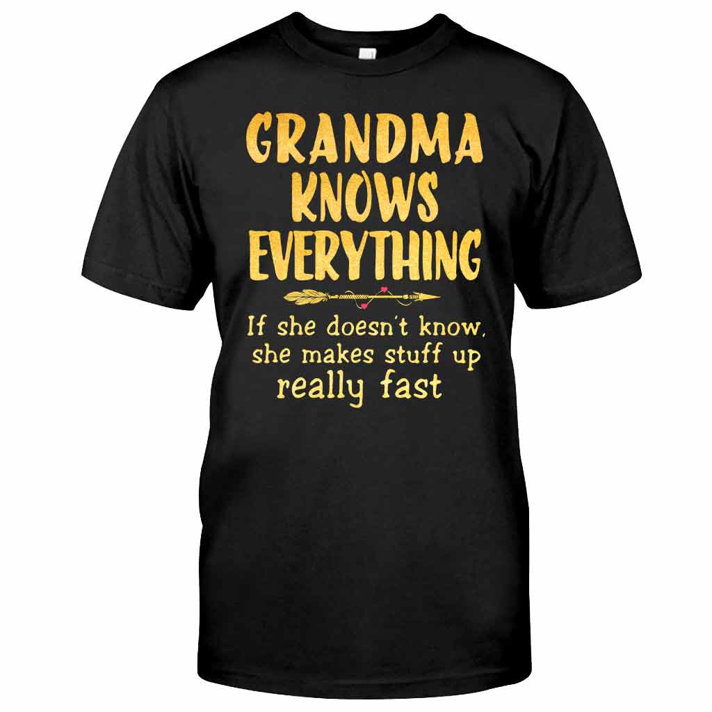 Grandma Knows Everything T-shirt And Hoodie 072021