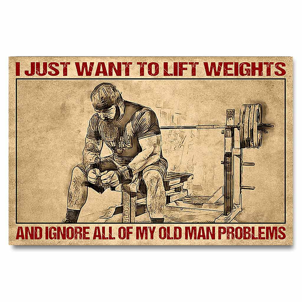 I Just Want To Weightlifting - Poster 112021