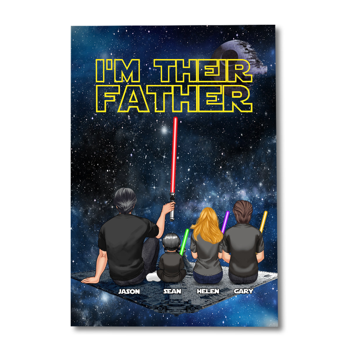I'm Their Farther - Personalized The Force Canvas and Poster