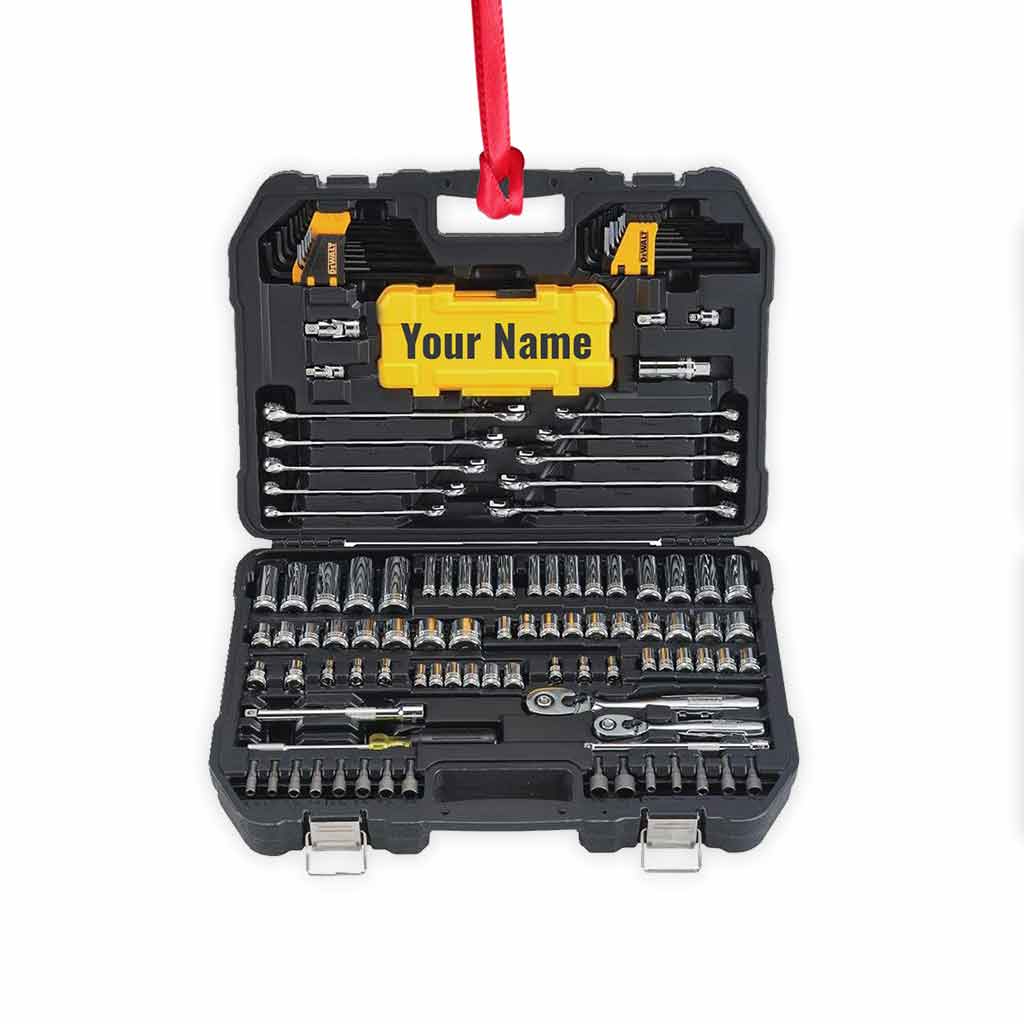 Love My Mechanic - Personalized Christmas Ornament (Printed On Both Sides)