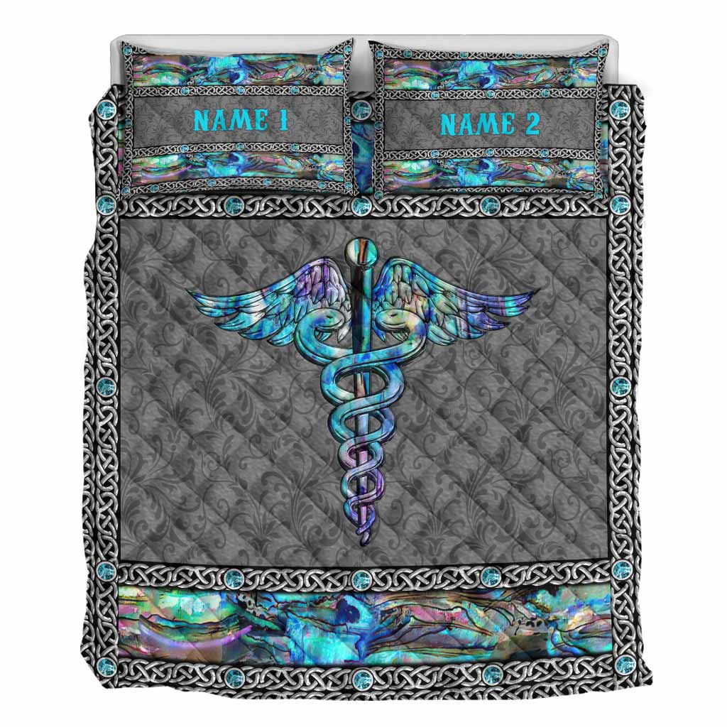 Love My Nurse - Personalized Nurse Quilt Set