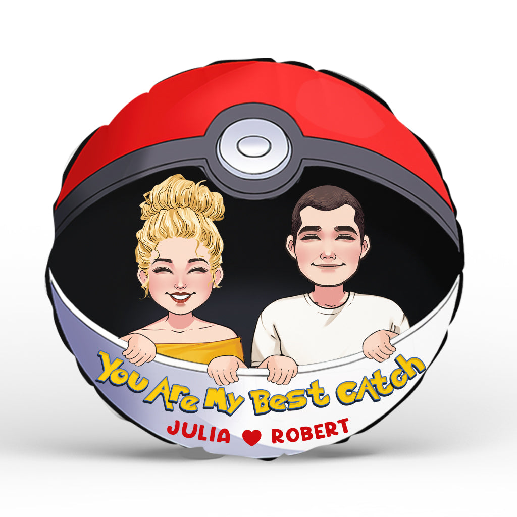 My Best Catch - Personalized Monster Trainer Shaped Pillow