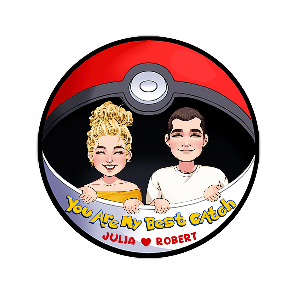 My Best Catch - Personalized Monster Trainer Round Rug