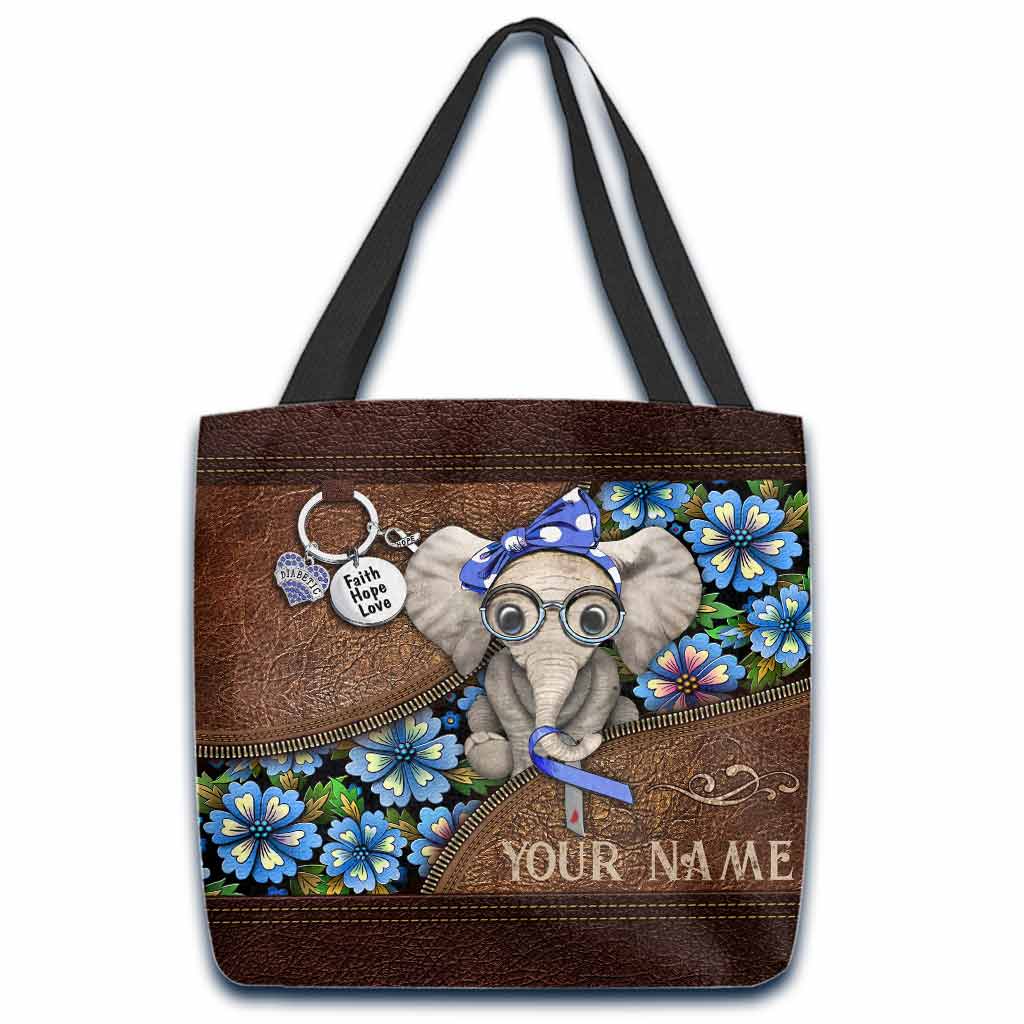 Faith Hope Love - Diabetes Awareness Personalized Tote Bag