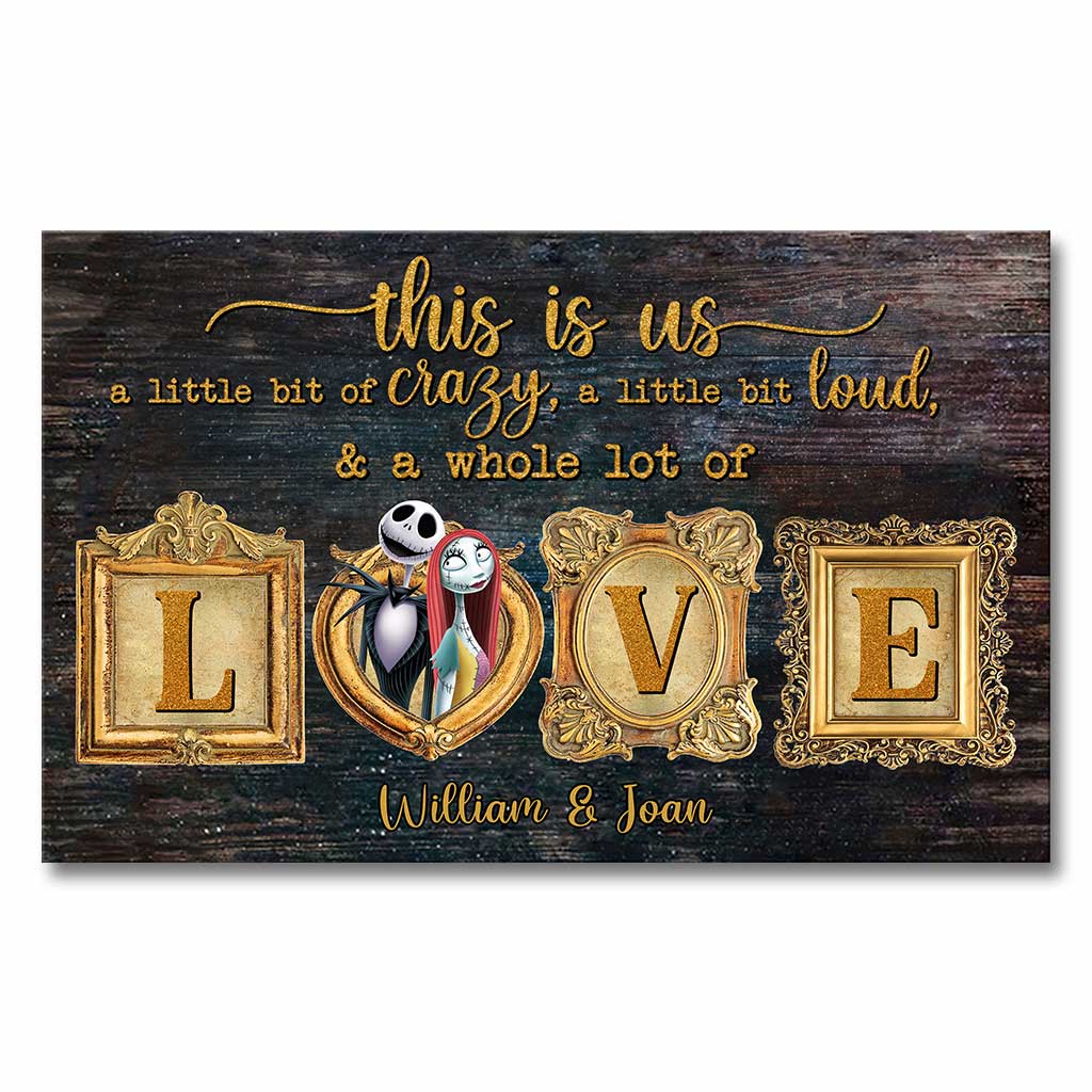 This Is Us - Personalized Couple Nightmare Canvas And Poster