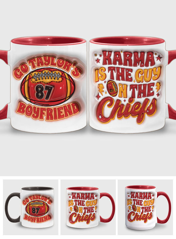 Karma Is The Guy Inflated - Tay-tay Lover Accent Mug