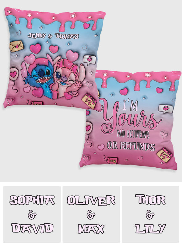 I'm Yours - Personalized Couple Throw Pillow