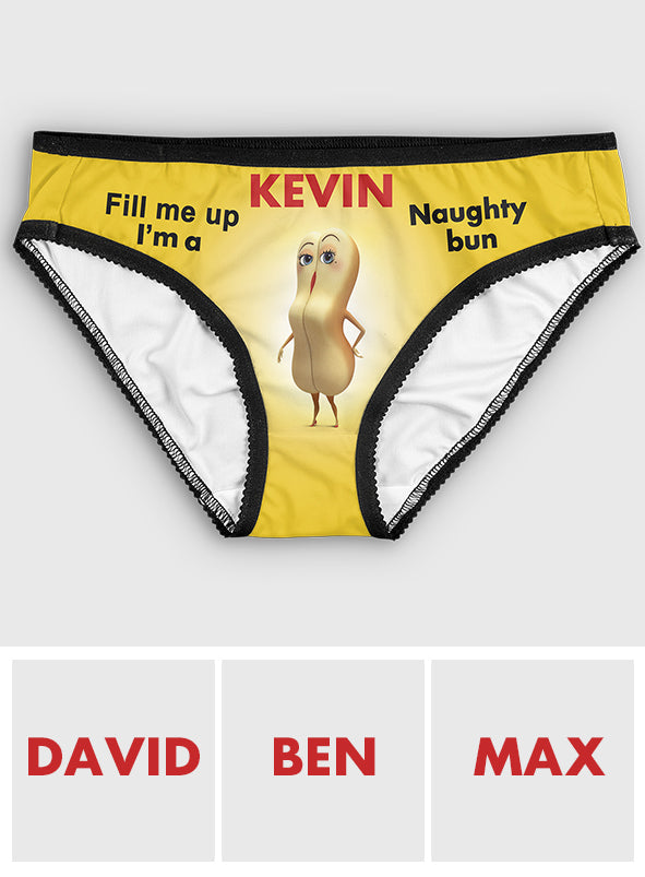 Fill Me Up - Personalized Couple Lace Border Women Briefs