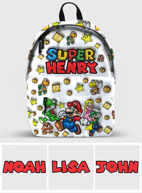 Super Mario - Personalized Super Plumber Backpack