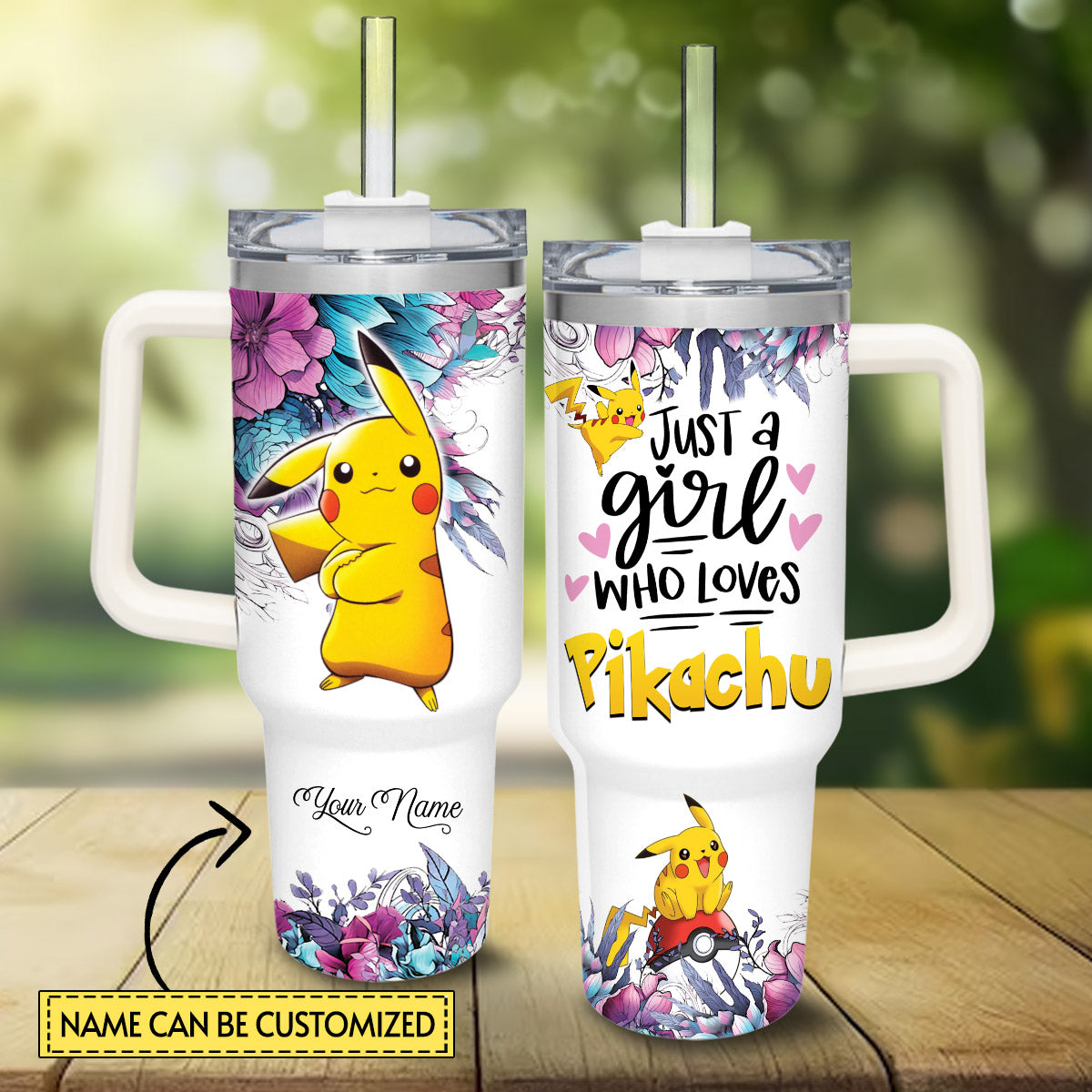 I Choose You Personalized Monster Trainer Tumbler With Handle 0224