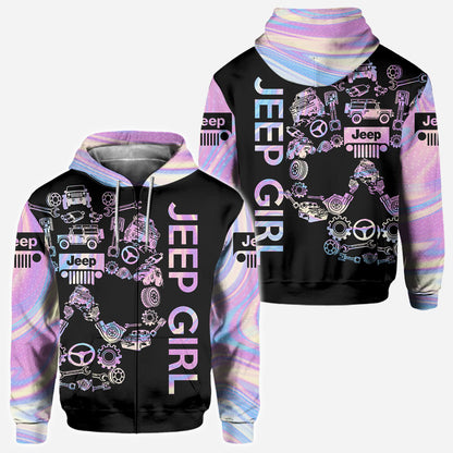 Pink Floral Skull Car All Over Shirt 0523