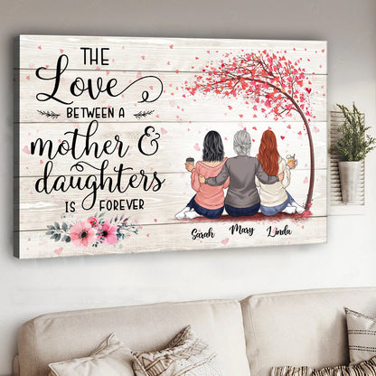 The Love Is Forever - Personalized Mother's Day Mother Canvas And Poster