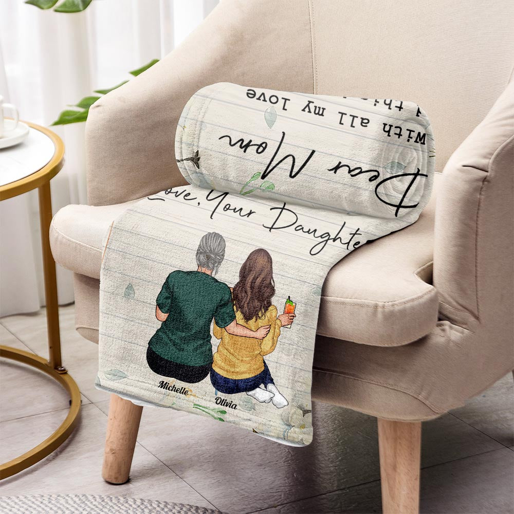 Dear Mom - Personalized Mother's Day Mother Blanket