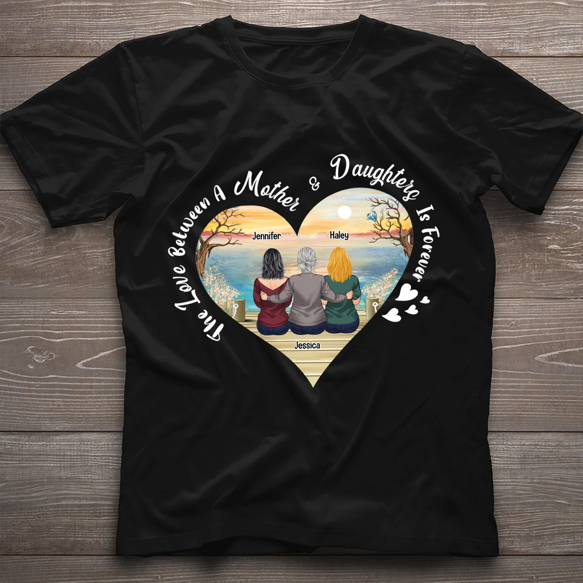 Mother Gift The Love Between Mother & Daughter - Personalized Mother's Day Mother T-shirt and Hoodie