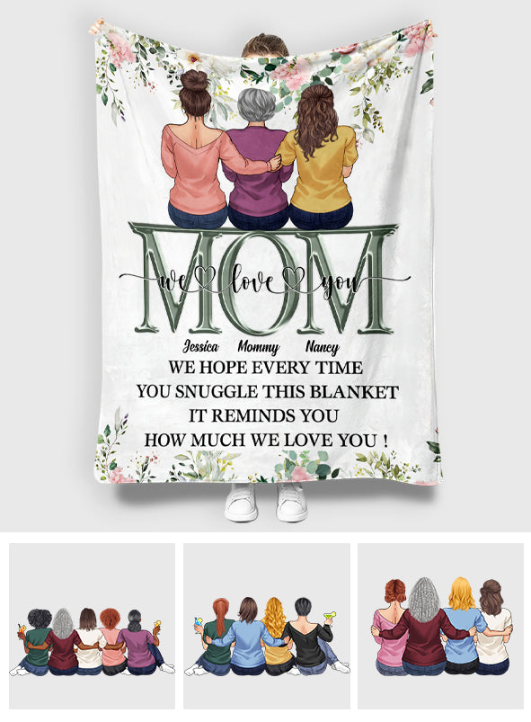 Love You Mom - Personalized Mother's Day Mother Blanket