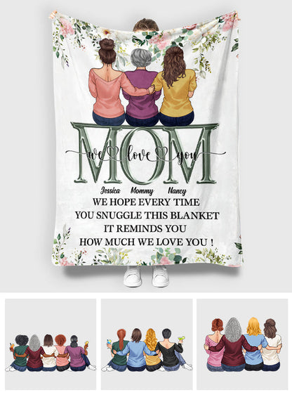 Love You Mom - Personalized Mother's Day Mother Blanket