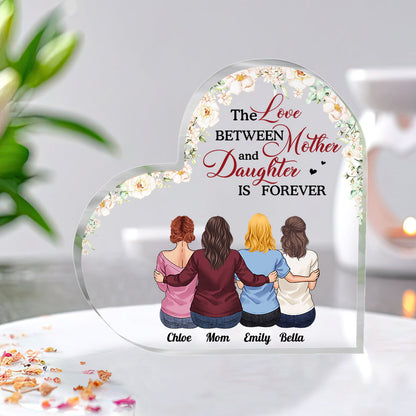 Mother And Daughters - Personalized Mother's Day Mother Custom Shaped Acrylic Plaque