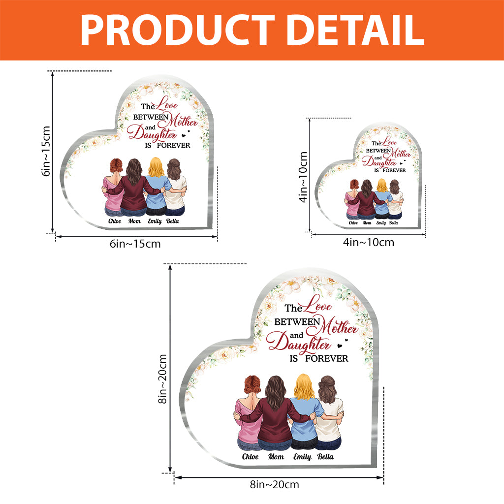 Mother And Daughters - Personalized Mother's Day Mother Custom Shaped Acrylic Plaque