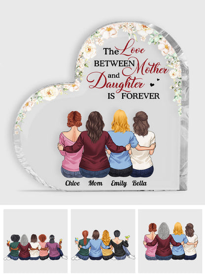 Mother And Daughters - Personalized Mother's Day Mother Custom Shaped Acrylic Plaque