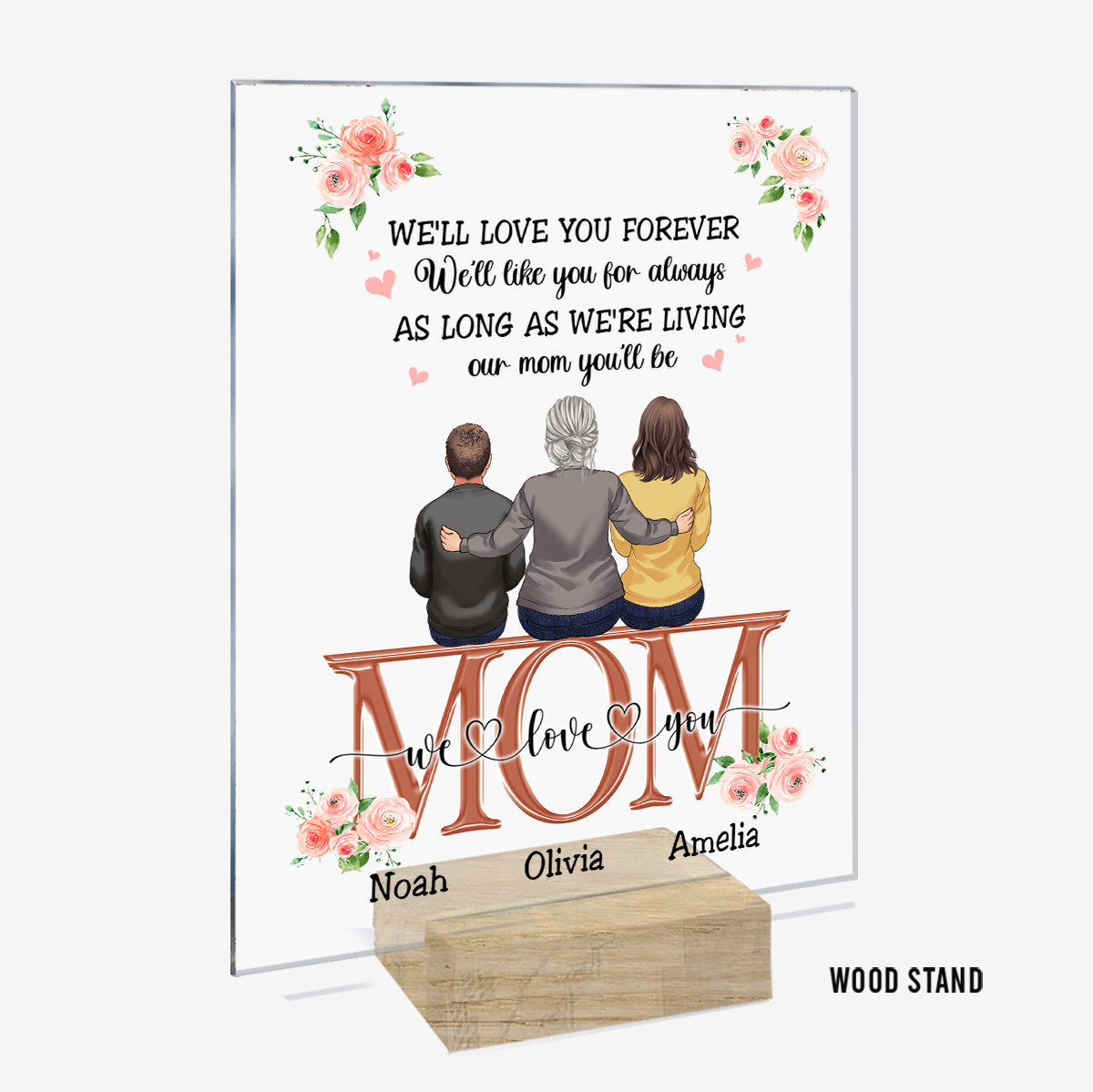 You Are The World - Personalized Mother's Day Mother Transparent Acrylic Plaque