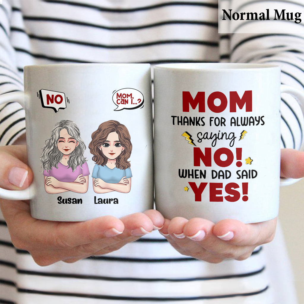 Thank You Mom - Personalized Mother's Day Mother Mug