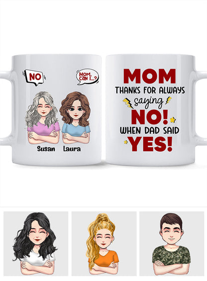 Thank You Mom - Personalized Mother's Day Mother Mug