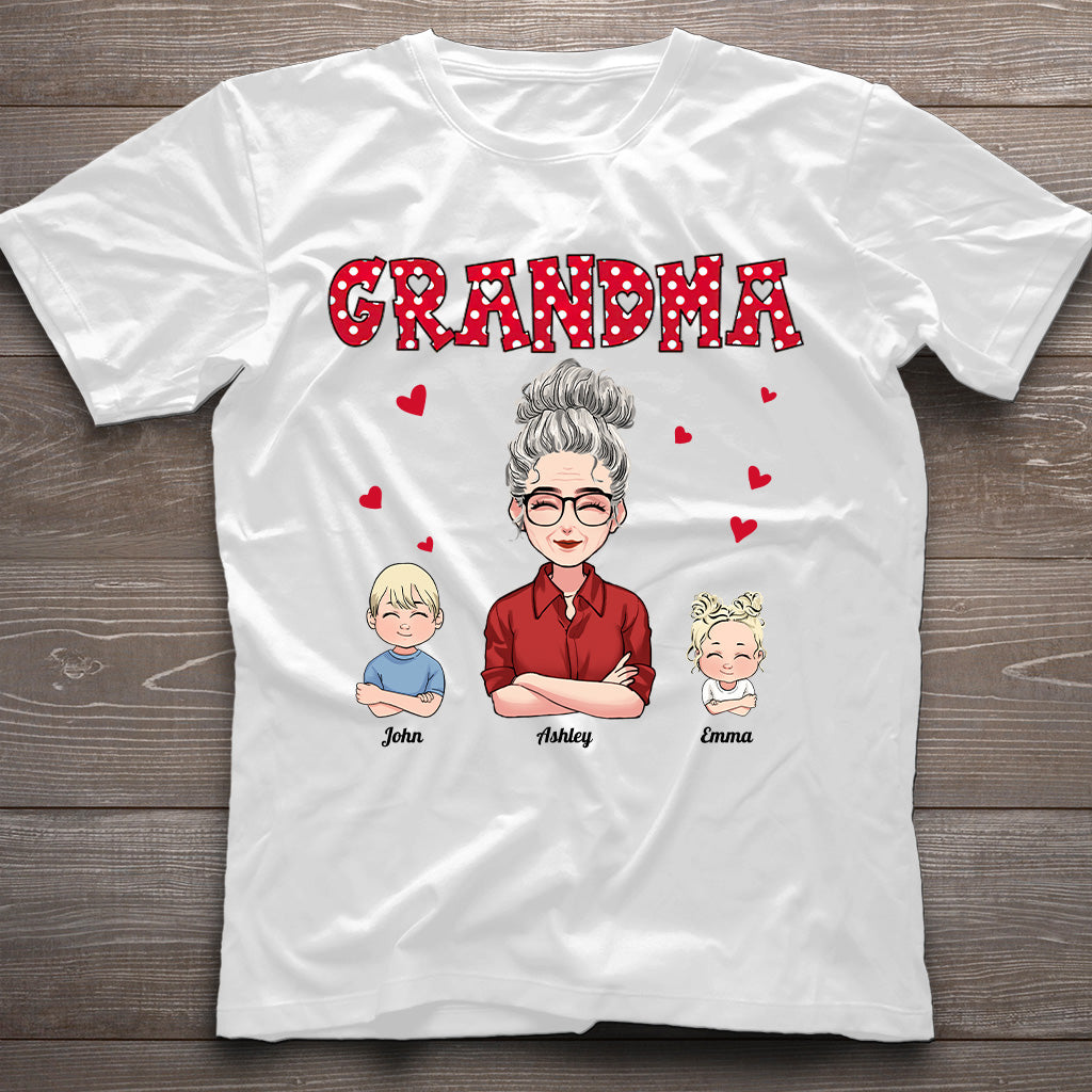 Grandma/ Mother And Kids - Personalized Mother's day Mother T-shirt and Hoodie