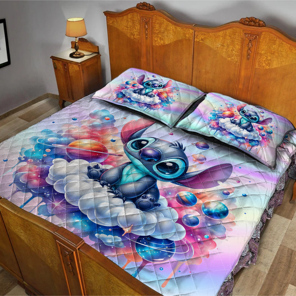 Galaxy Ohana Sweet Dreams - Personalized Ohana Quilt Set
