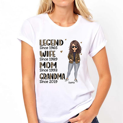 Legend Wife Mom - Personalized Mother's day Mother T-shirt and Hoodie