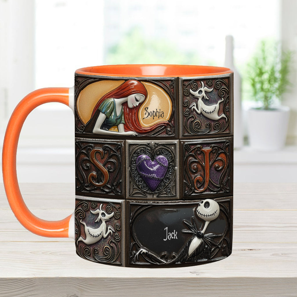 We're Simply Meant To Be - Personalized Nightmare Accent Mug