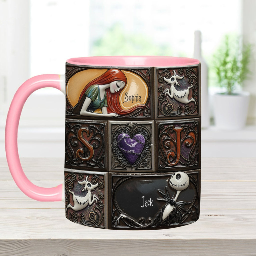 We're Simply Meant To Be - Personalized Nightmare Accent Mug